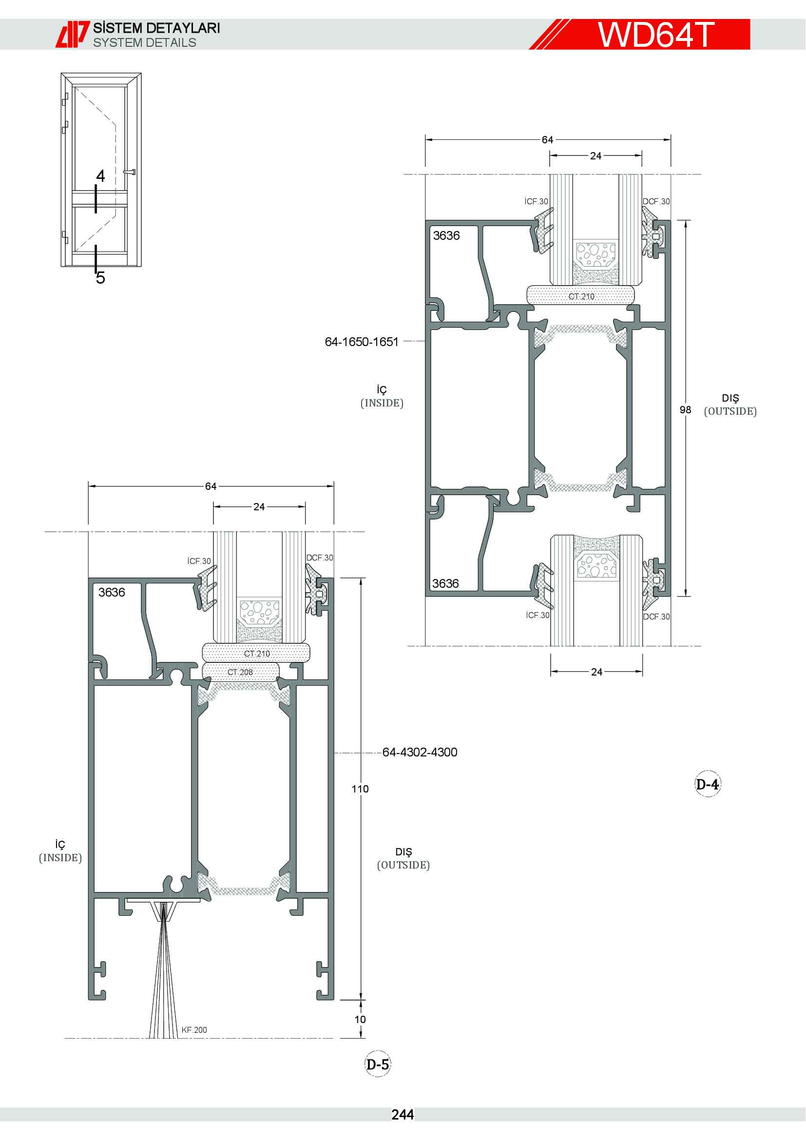 S 64 Yalıtımlı Alüminyum 86